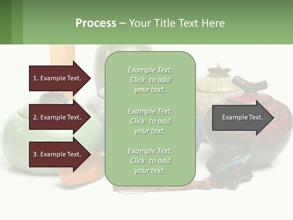 A Group Of Vases Sitting Next To Each Other PowerPoint Template