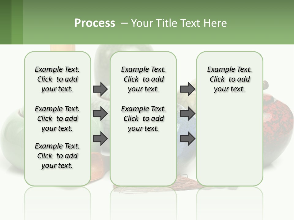 A Group Of Vases Sitting Next To Each Other PowerPoint Template