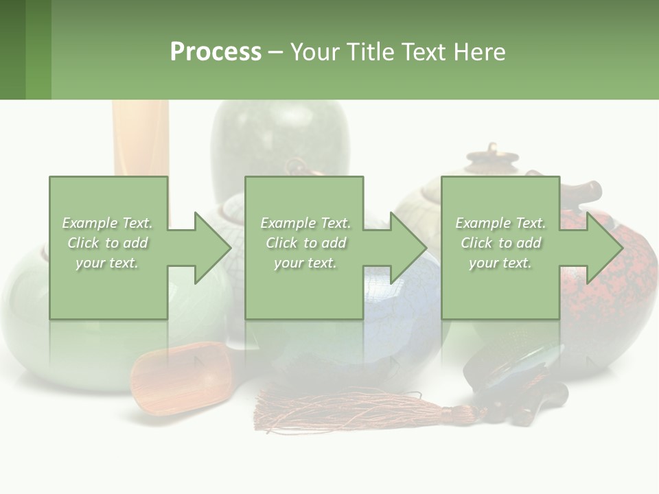 A Group Of Vases Sitting Next To Each Other PowerPoint Template