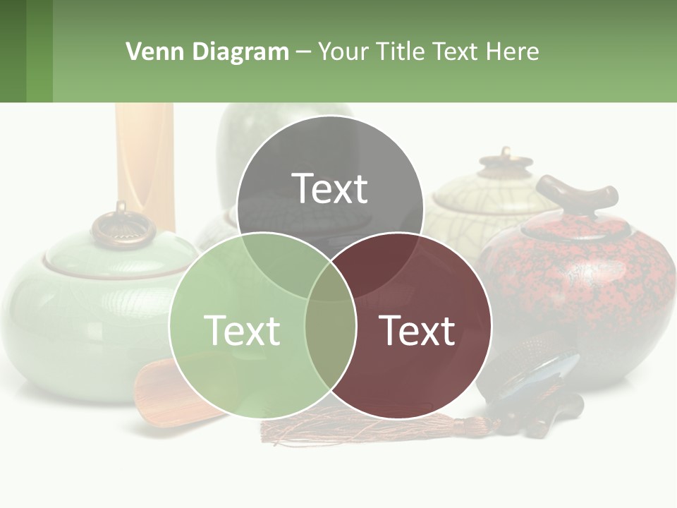 A Group Of Vases Sitting Next To Each Other PowerPoint Template