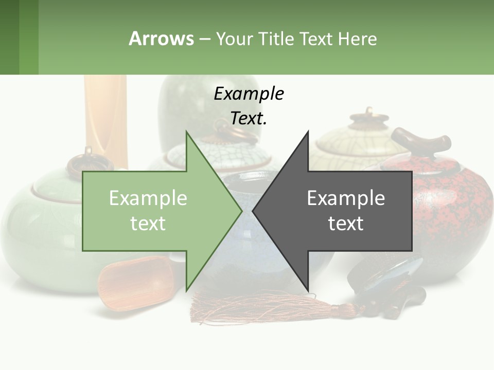 A Group Of Vases Sitting Next To Each Other PowerPoint Template