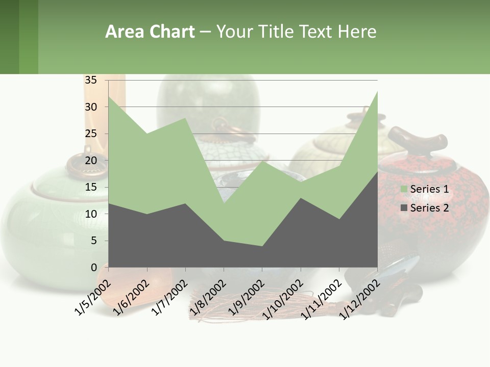 A Group Of Vases Sitting Next To Each Other PowerPoint Template