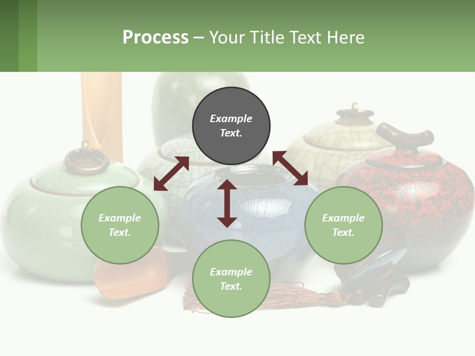 A Group Of Vases Sitting Next To Each Other PowerPoint Template