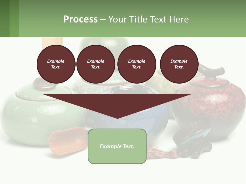 A Group Of Vases Sitting Next To Each Other PowerPoint Template