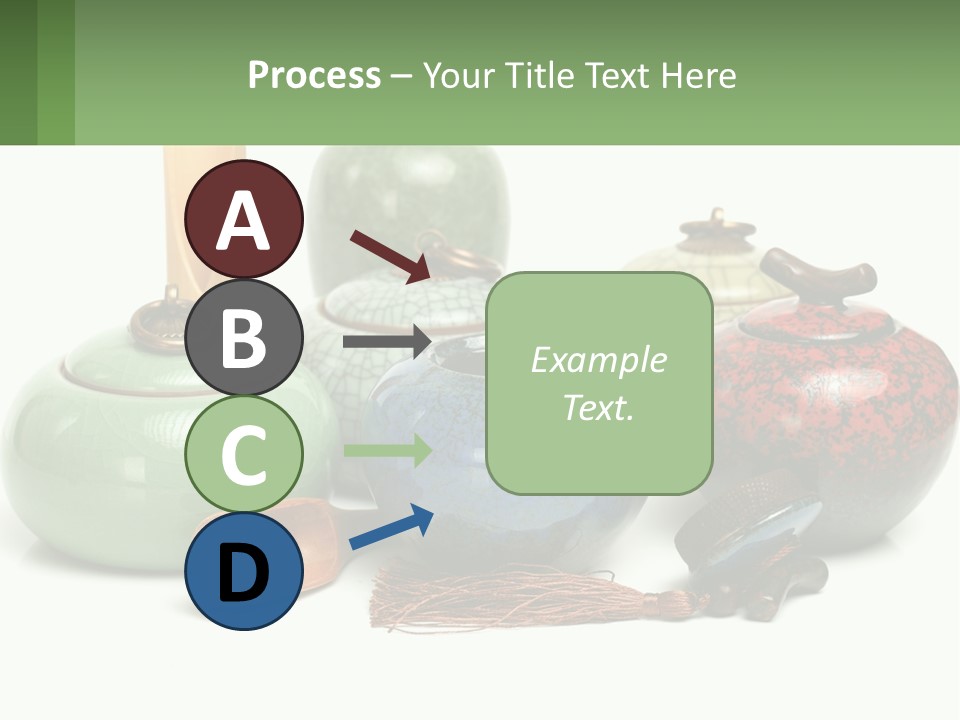 A Group Of Vases Sitting Next To Each Other PowerPoint Template