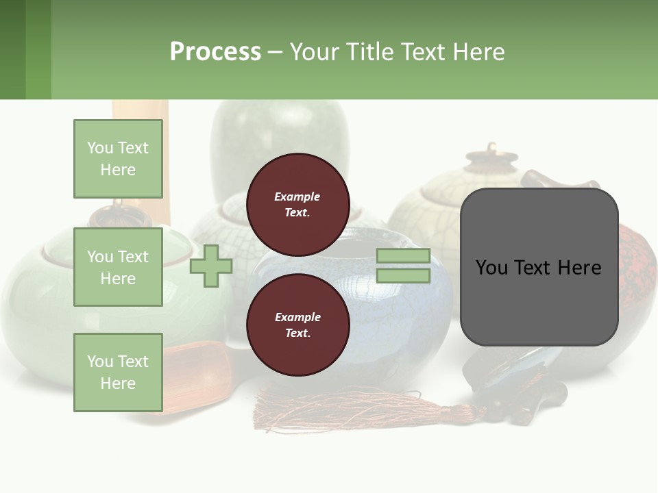 A Group Of Vases Sitting Next To Each Other PowerPoint Template