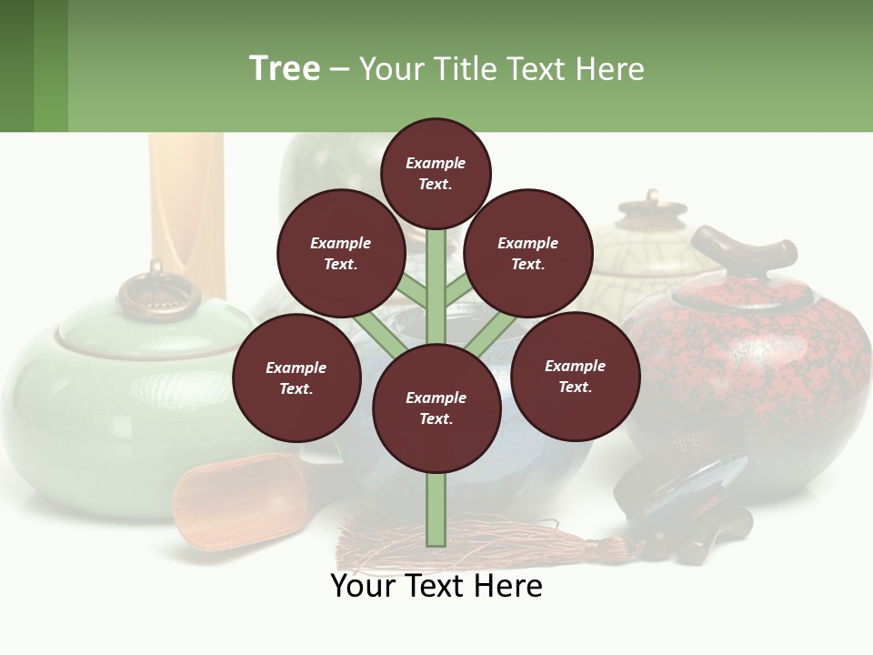 A Group Of Vases Sitting Next To Each Other PowerPoint Template