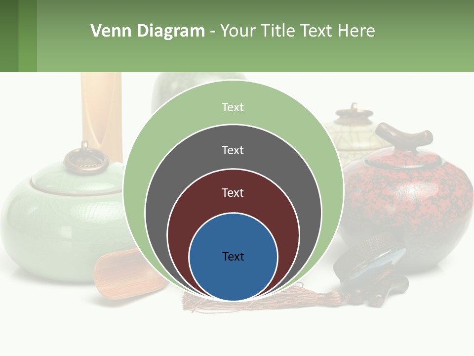 A Group Of Vases Sitting Next To Each Other PowerPoint Template
