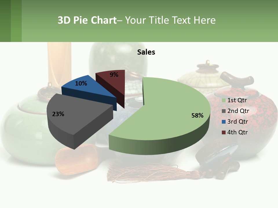 A Group Of Vases Sitting Next To Each Other PowerPoint Template