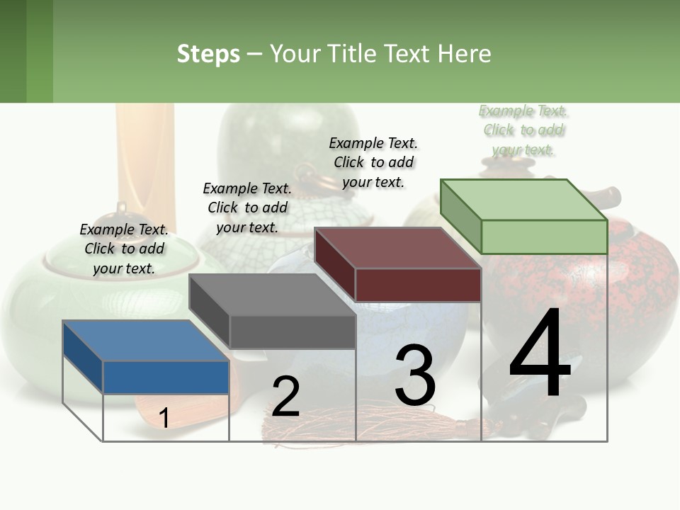 A Group Of Vases Sitting Next To Each Other PowerPoint Template