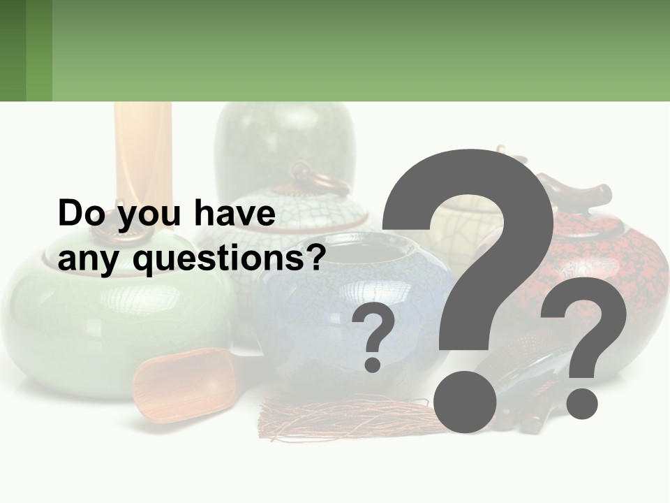 A Group Of Vases Sitting Next To Each Other PowerPoint Template