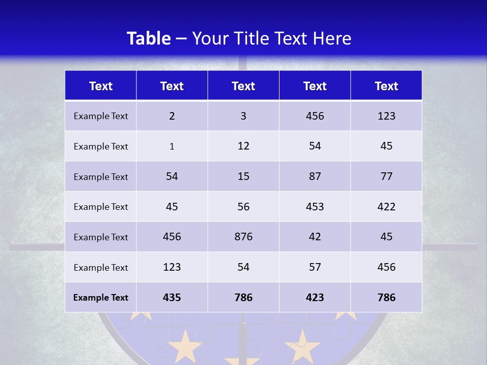 A Blue And Yellow Puzzle Piece With Stars On It PowerPoint Template