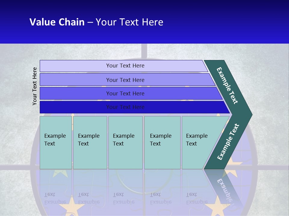 A Piece Of Puzzle With The European Flag On It PowerPoint Template