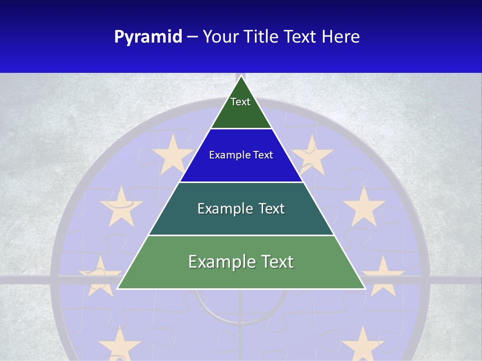 A Piece Of Puzzle With The European Flag On It PowerPoint Template