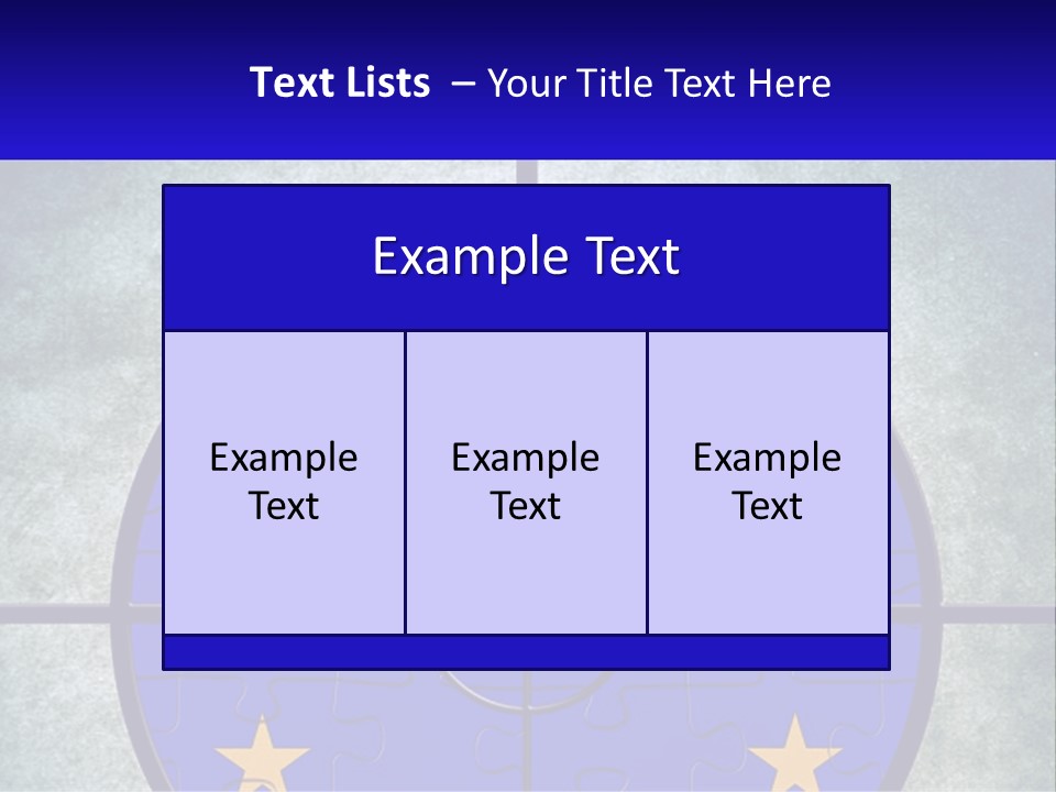 A Piece Of Puzzle With The European Flag On It PowerPoint Template