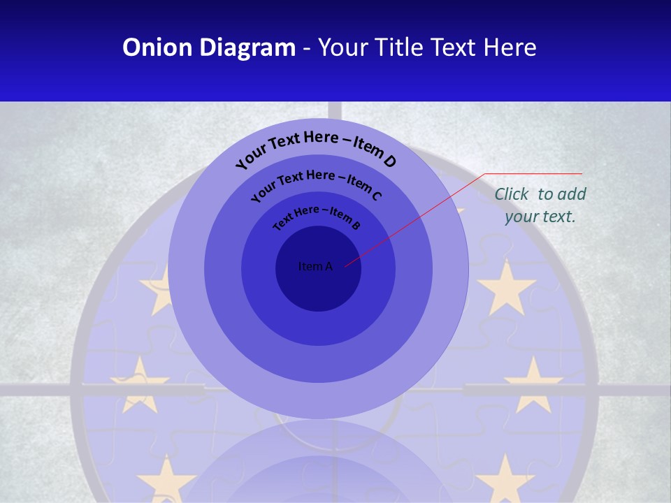 A Piece Of Puzzle With The European Flag On It PowerPoint Template