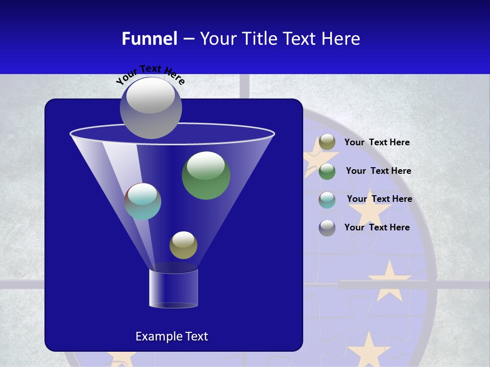 A Piece Of Puzzle With The European Flag On It PowerPoint Template