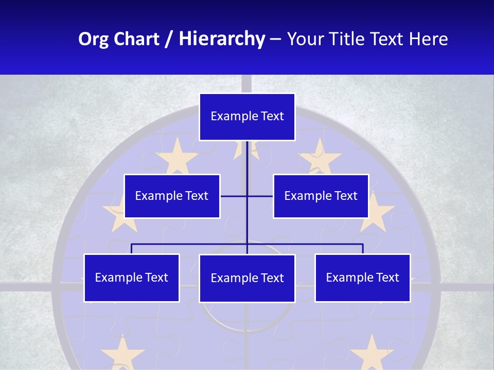 A Piece Of Puzzle With The European Flag On It PowerPoint Template