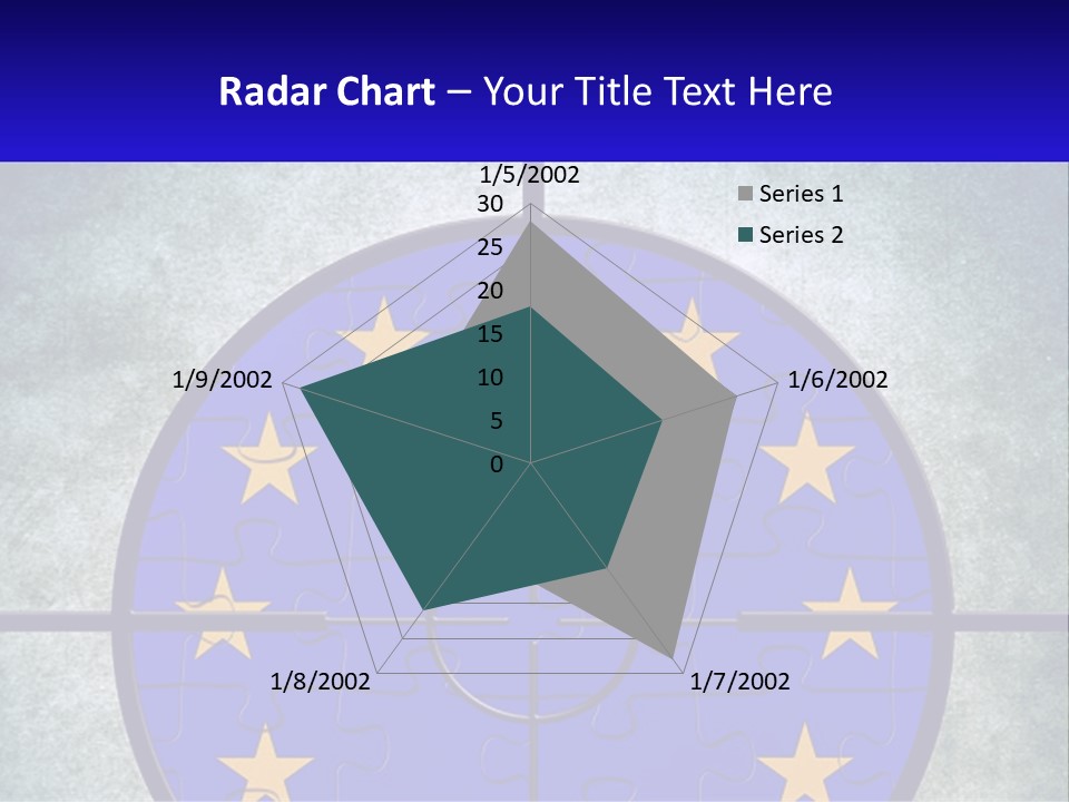 A Piece Of Puzzle With The European Flag On It PowerPoint Template