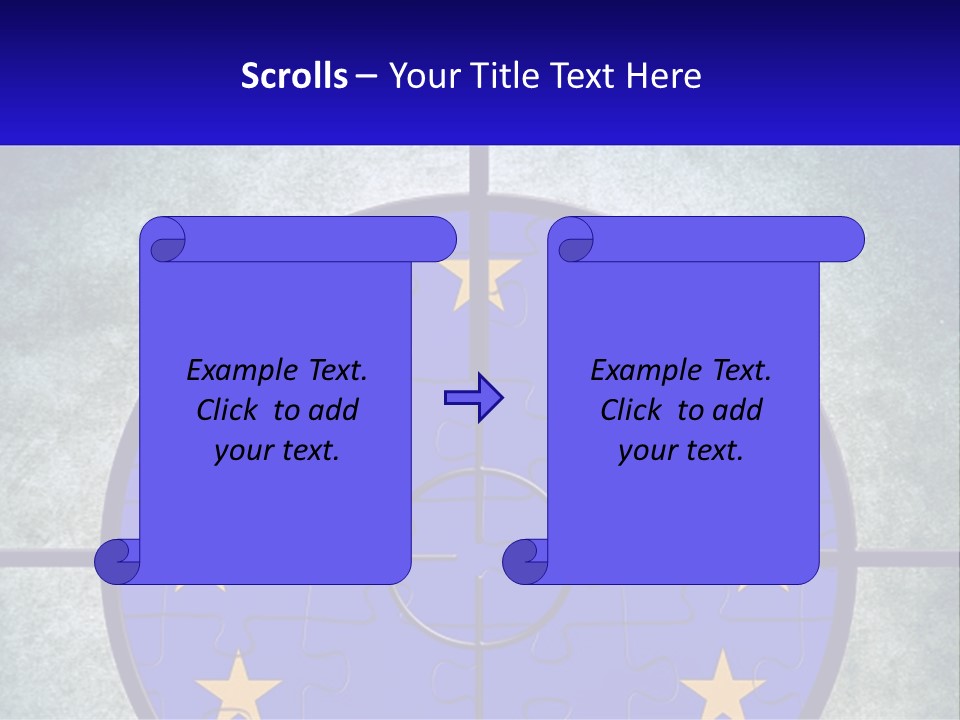 A Piece Of Puzzle With The European Flag On It PowerPoint Template