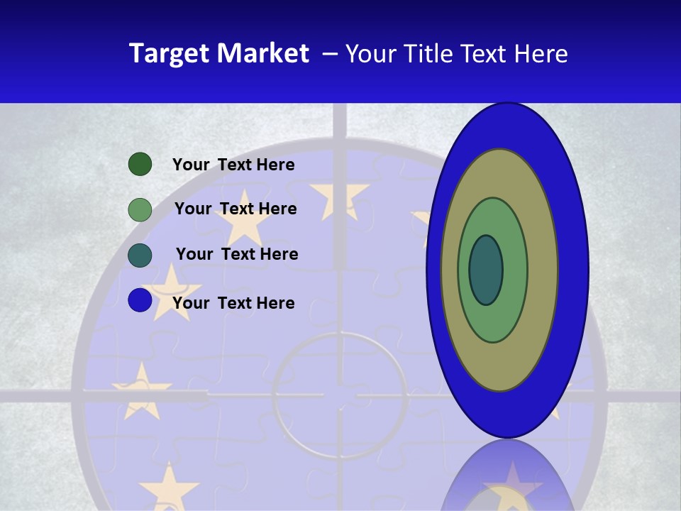 A Piece Of Puzzle With The European Flag On It PowerPoint Template