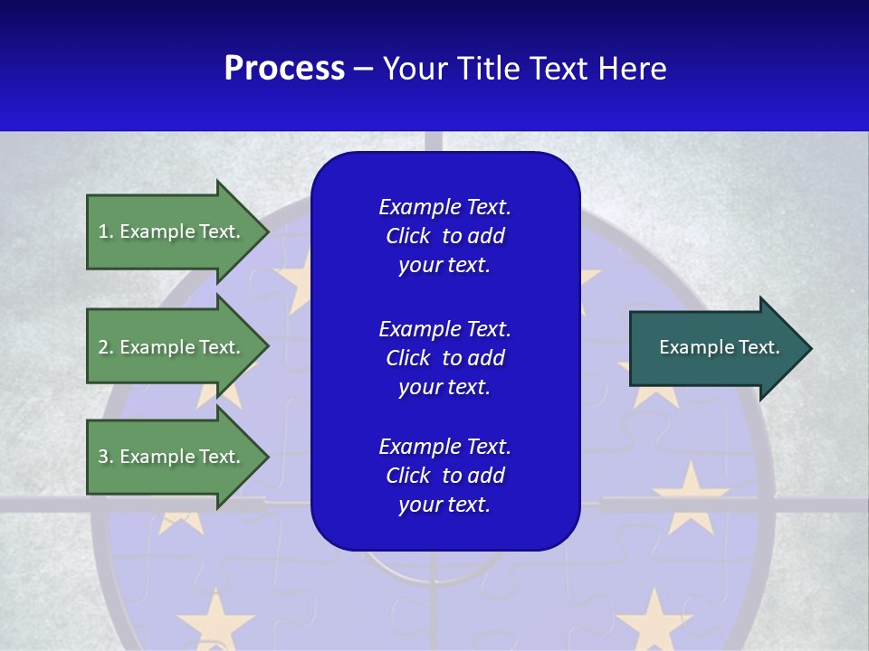 A Piece Of Puzzle With The European Flag On It PowerPoint Template