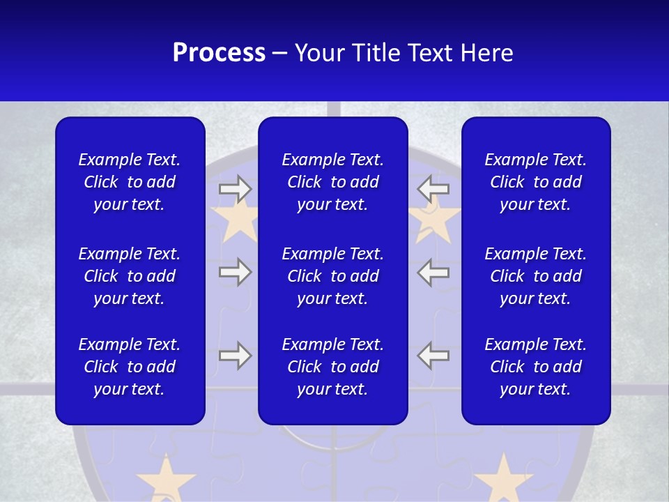 A Piece Of Puzzle With The European Flag On It PowerPoint Template