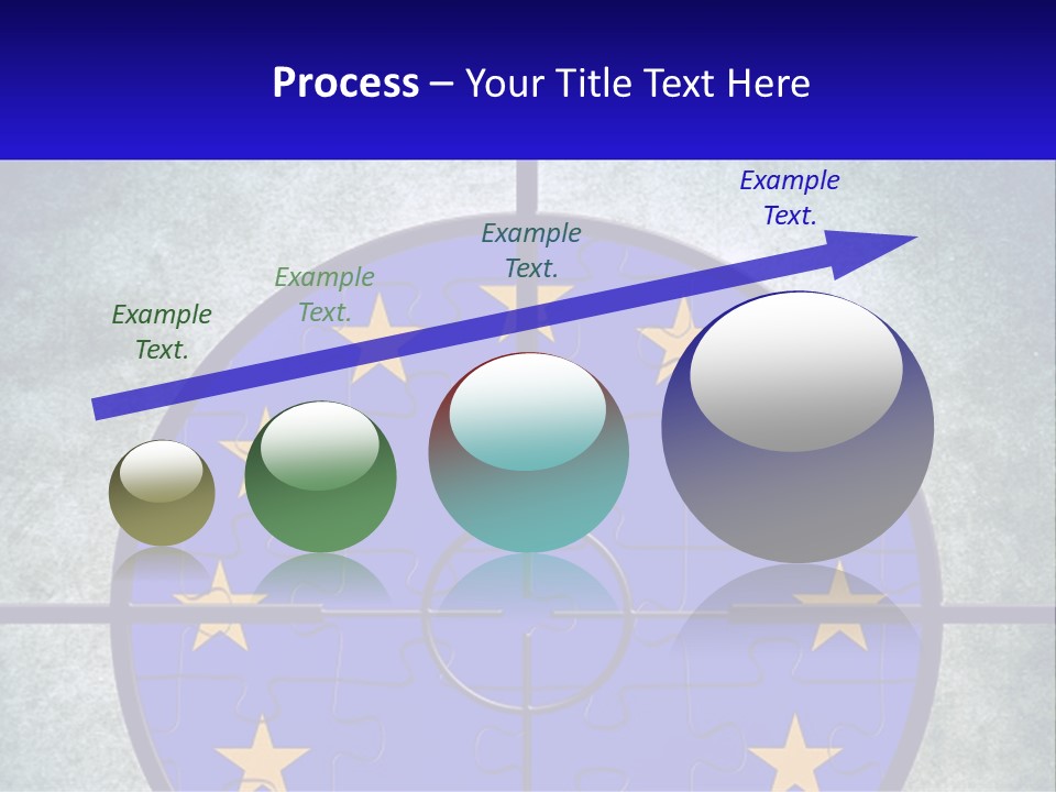 A Piece Of Puzzle With The European Flag On It PowerPoint Template