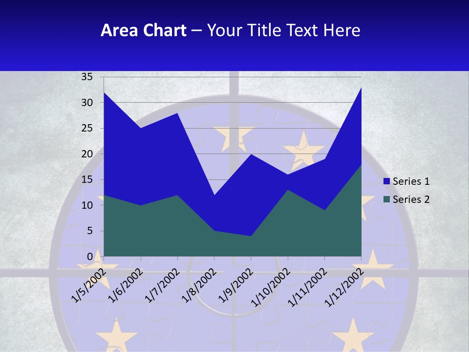 A Piece Of Puzzle With The European Flag On It PowerPoint Template