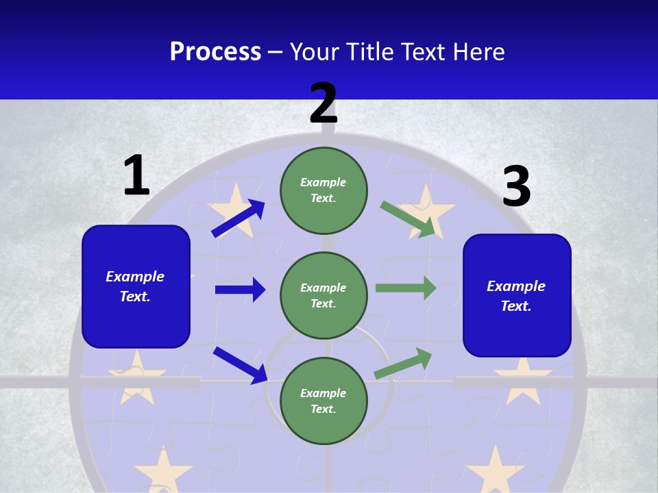 A Piece Of Puzzle With The European Flag On It PowerPoint Template