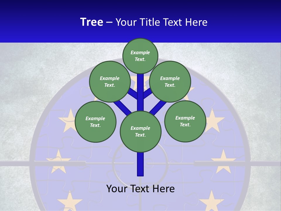 A Piece Of Puzzle With The European Flag On It PowerPoint Template