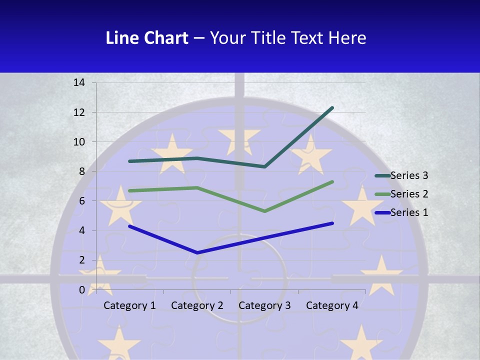 A Piece Of Puzzle With The European Flag On It PowerPoint Template