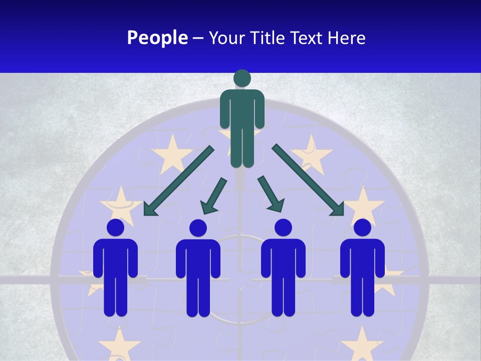 A Piece Of Puzzle With The European Flag On It PowerPoint Template