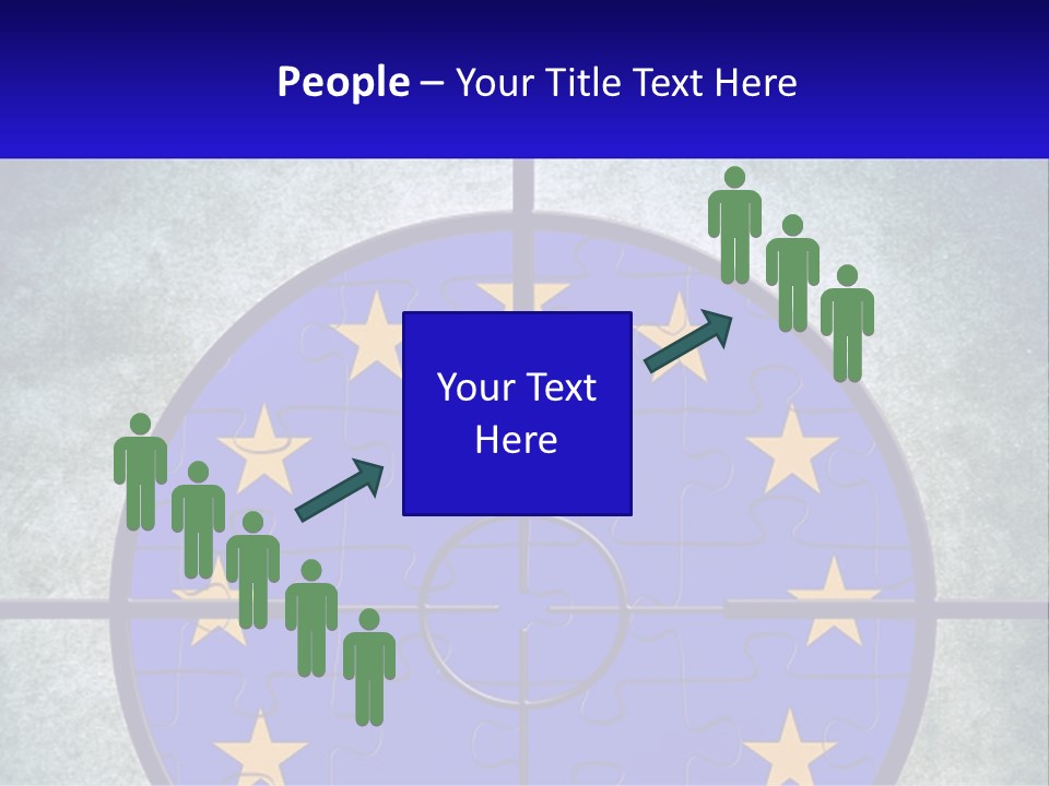 A Piece Of Puzzle With The European Flag On It PowerPoint Template