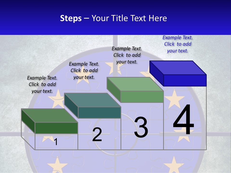 A Piece Of Puzzle With The European Flag On It PowerPoint Template