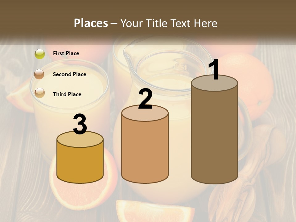 A Pitcher Of Orange Juice Surrounded By Oranges PowerPoint Template