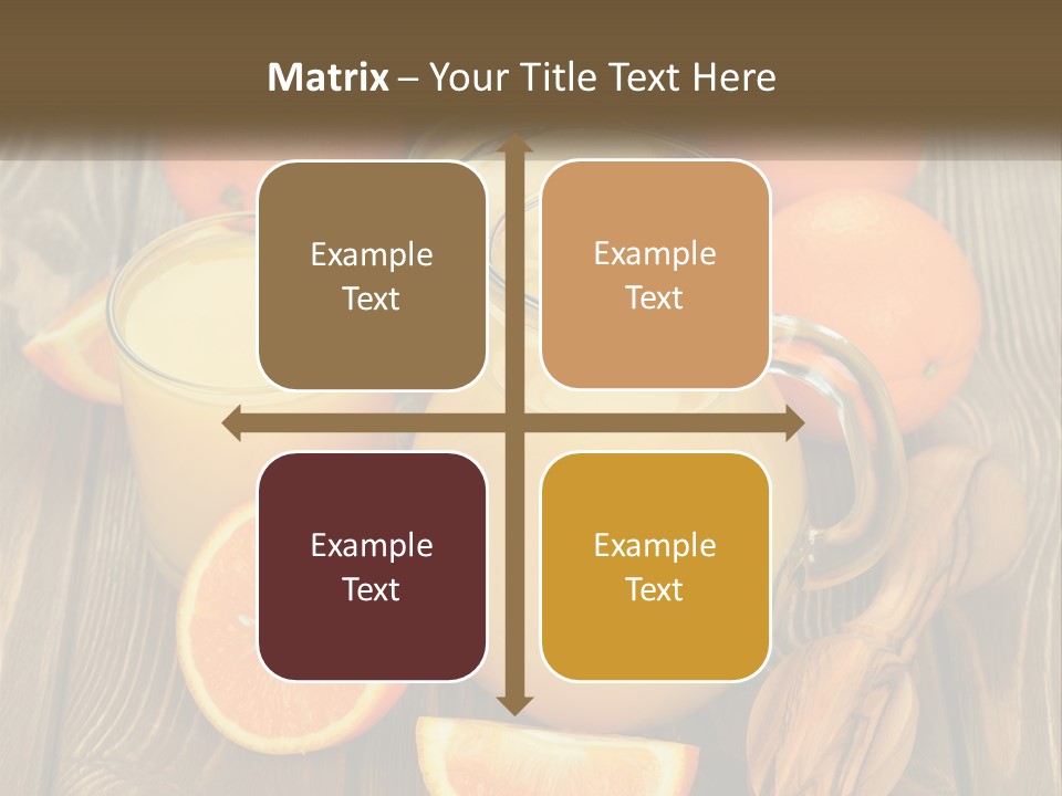 A Pitcher Of Orange Juice Surrounded By Oranges PowerPoint Template