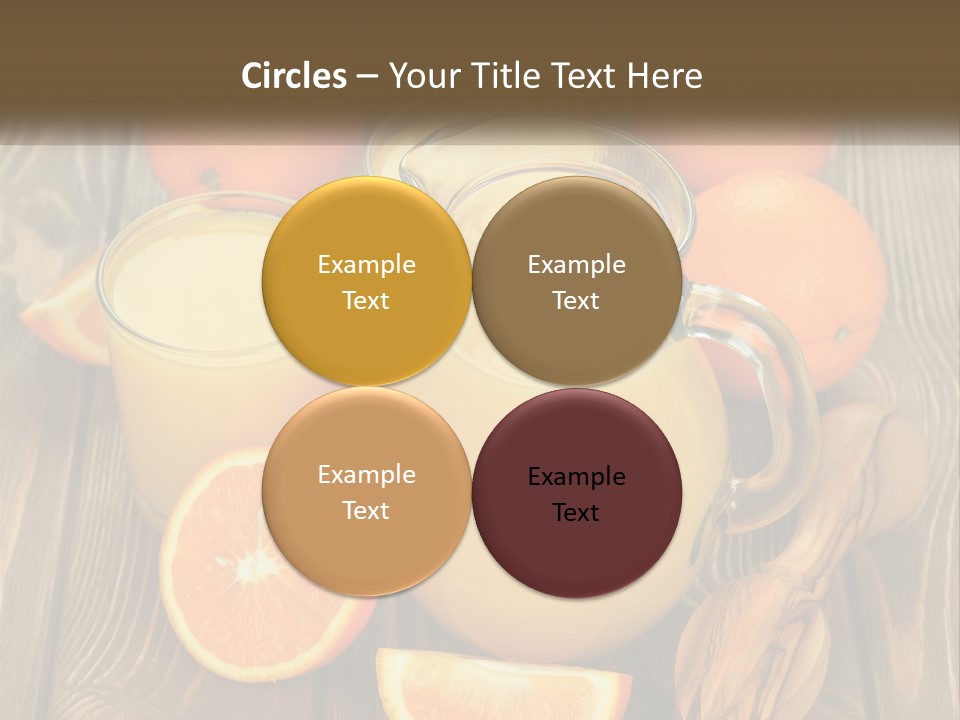A Pitcher Of Orange Juice Surrounded By Oranges PowerPoint Template