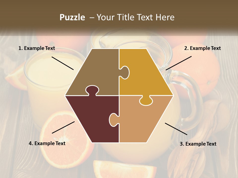 A Pitcher Of Orange Juice Surrounded By Oranges PowerPoint Template