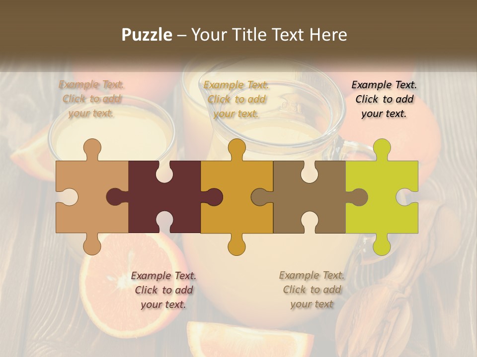 A Pitcher Of Orange Juice Surrounded By Oranges PowerPoint Template