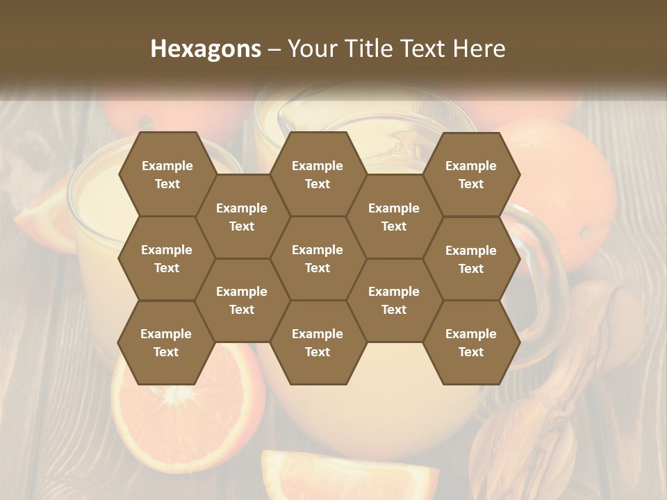 A Pitcher Of Orange Juice Surrounded By Oranges PowerPoint Template