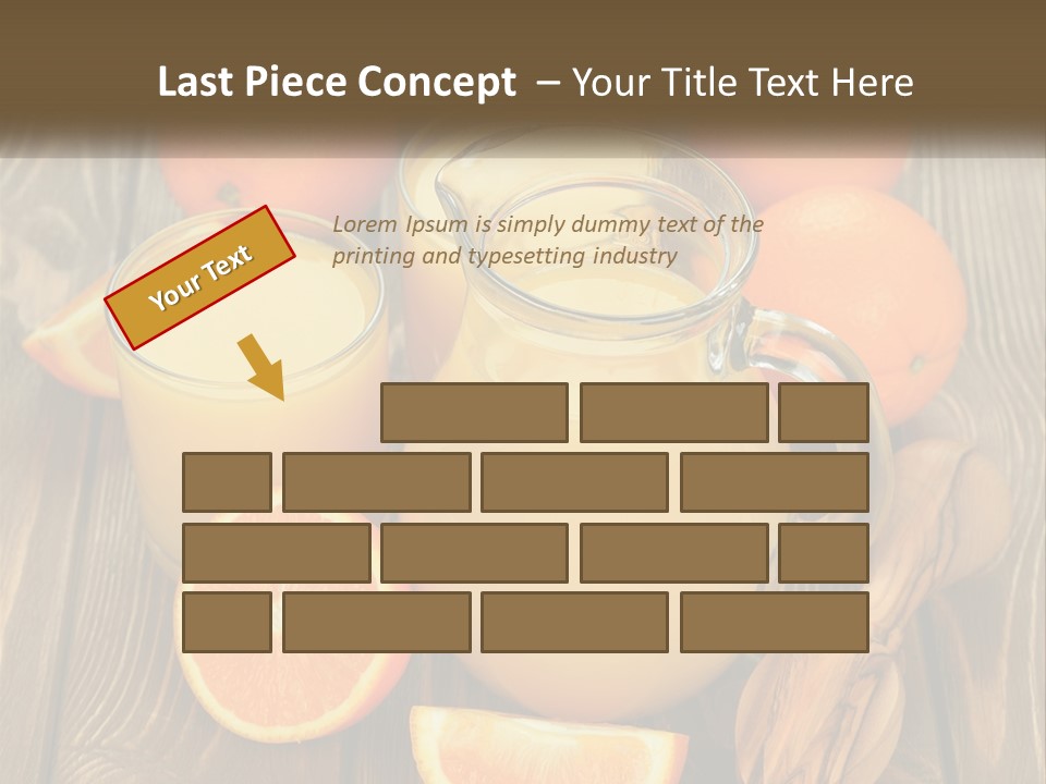 A Pitcher Of Orange Juice Surrounded By Oranges PowerPoint Template