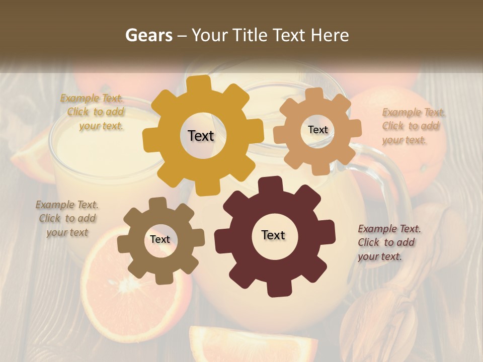 A Pitcher Of Orange Juice Surrounded By Oranges PowerPoint Template