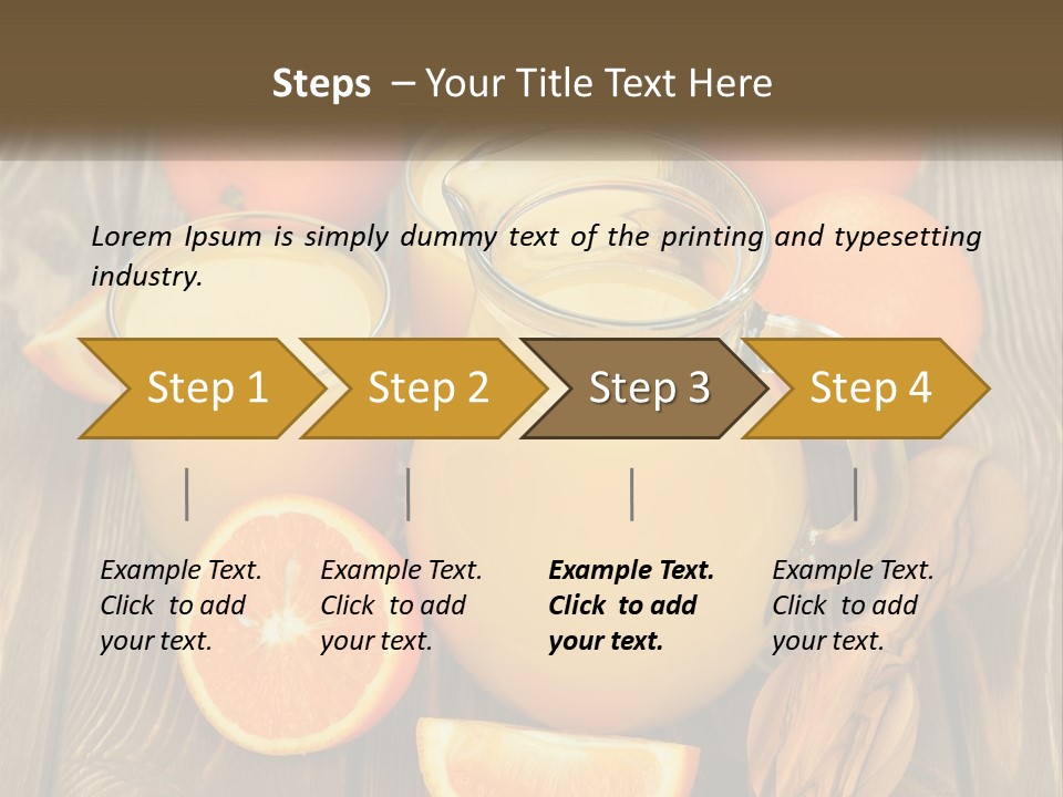 A Pitcher Of Orange Juice Surrounded By Oranges PowerPoint Template