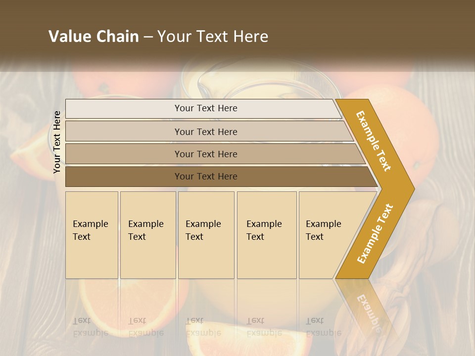 A Pitcher Of Orange Juice Surrounded By Oranges PowerPoint Template