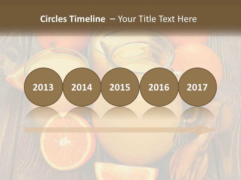 A Pitcher Of Orange Juice Surrounded By Oranges PowerPoint Template