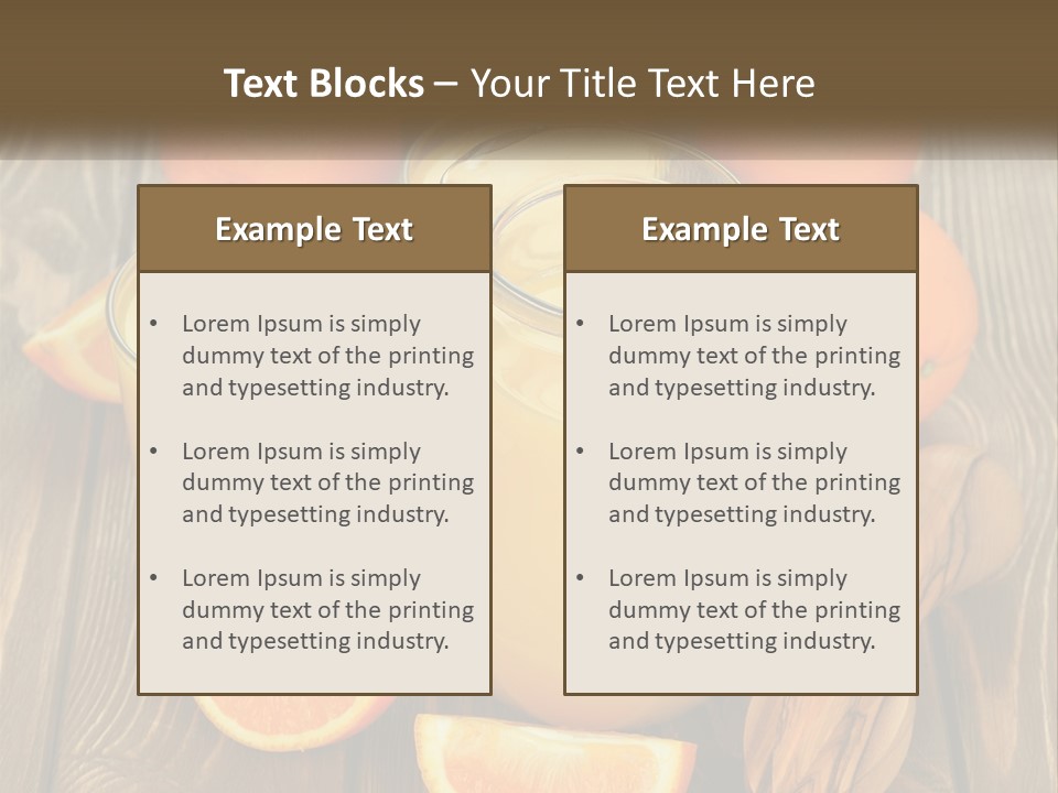 A Pitcher Of Orange Juice Surrounded By Oranges PowerPoint Template