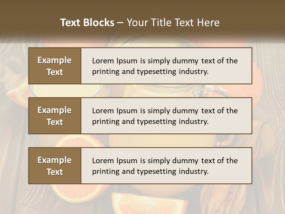 A Pitcher Of Orange Juice Surrounded By Oranges PowerPoint Template