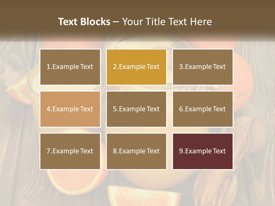 A Pitcher Of Orange Juice Surrounded By Oranges PowerPoint Template