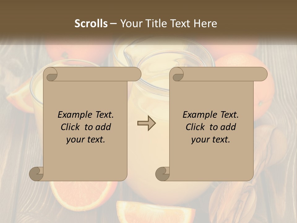 A Pitcher Of Orange Juice Surrounded By Oranges PowerPoint Template